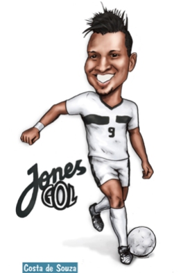 caricatura jogador futebol brasil
