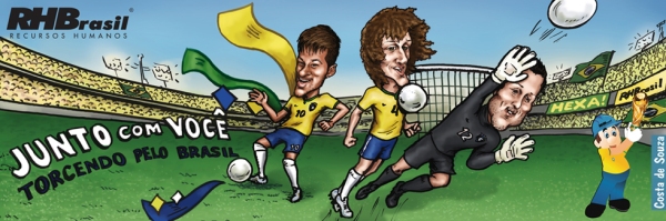 caricatura jogadores neymar david luiz